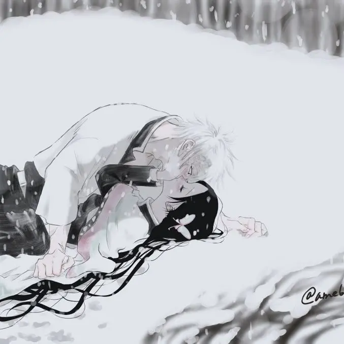 Igumitsu_Kiyushino의 추운 눈보라 속에서 달콤한 키스