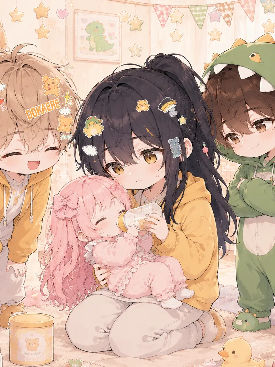 Mochirabi의 세 사람의 육아일기💕🐶🦖🐈