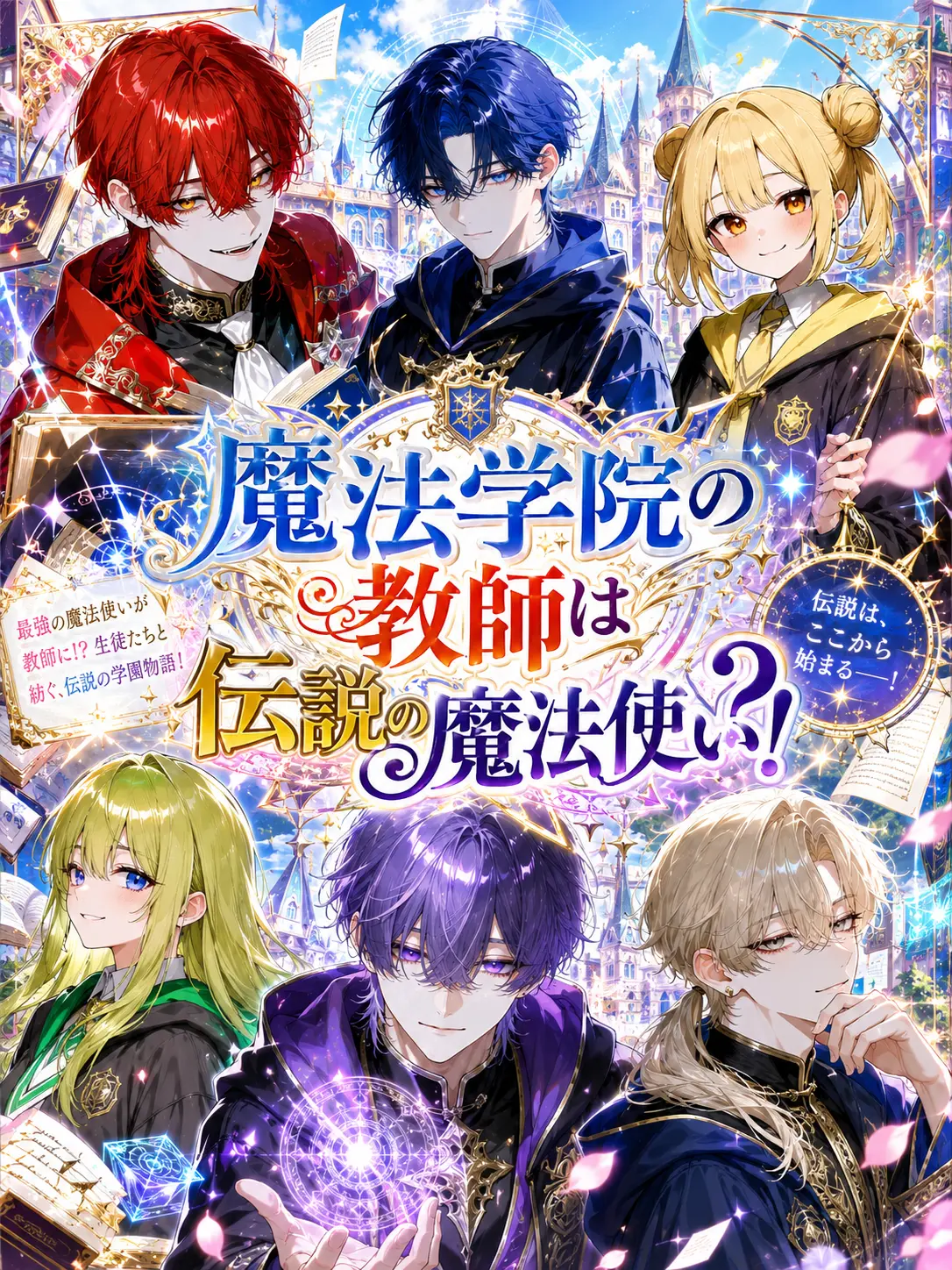 Blblhonobono의 魔法学院の教師は伝説の魔法使い？！