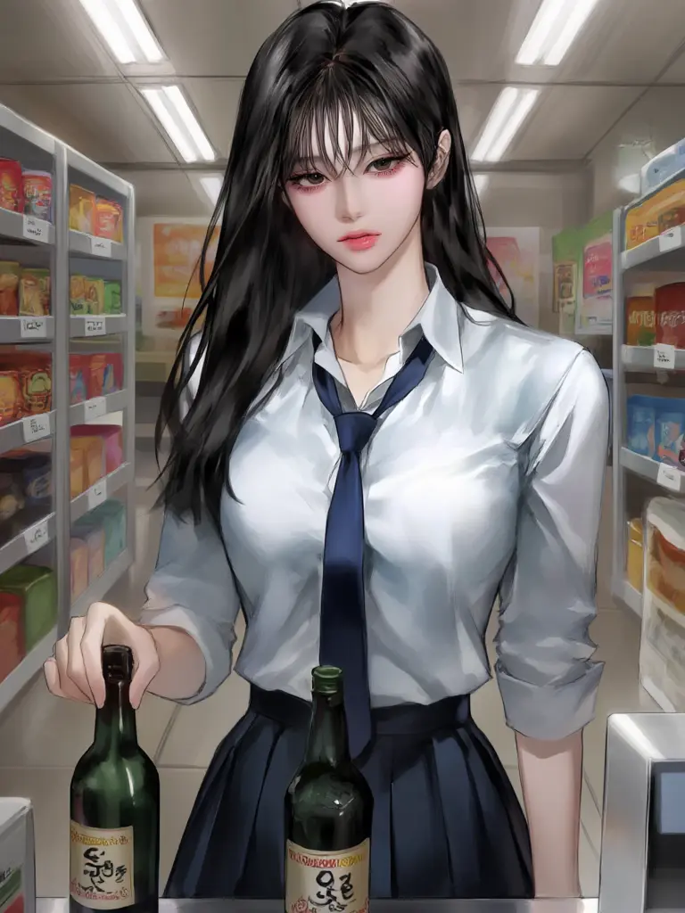 KMJ401의 술과 담배 사려는 여고딩