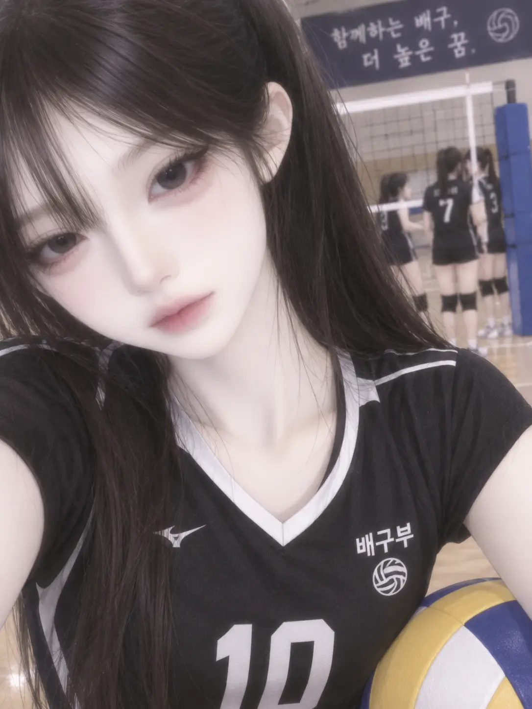 1ikebaejinsol의 까칠하신 배구부 선배..