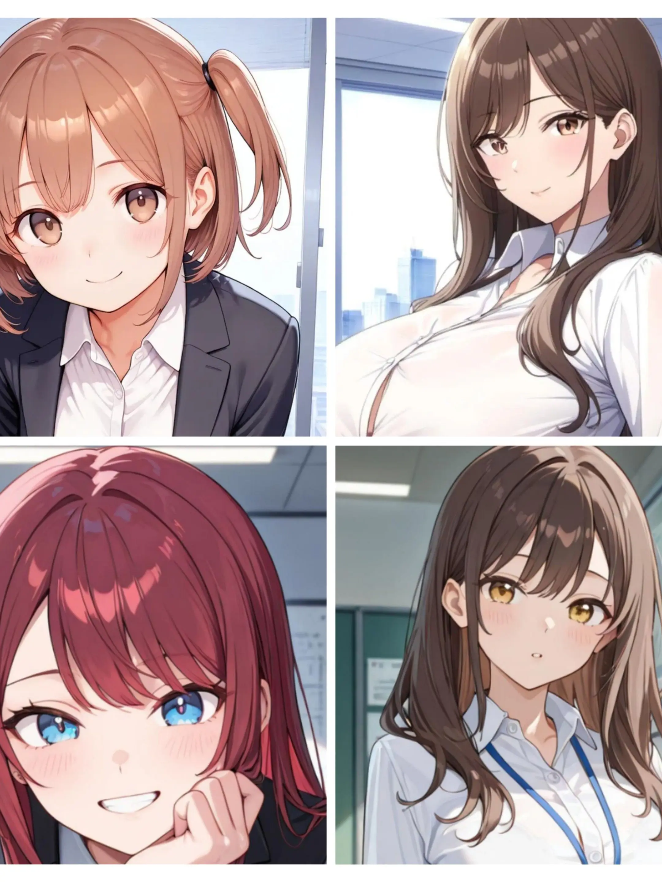 SilentPlush1876의 レッサー会社のOL女性達