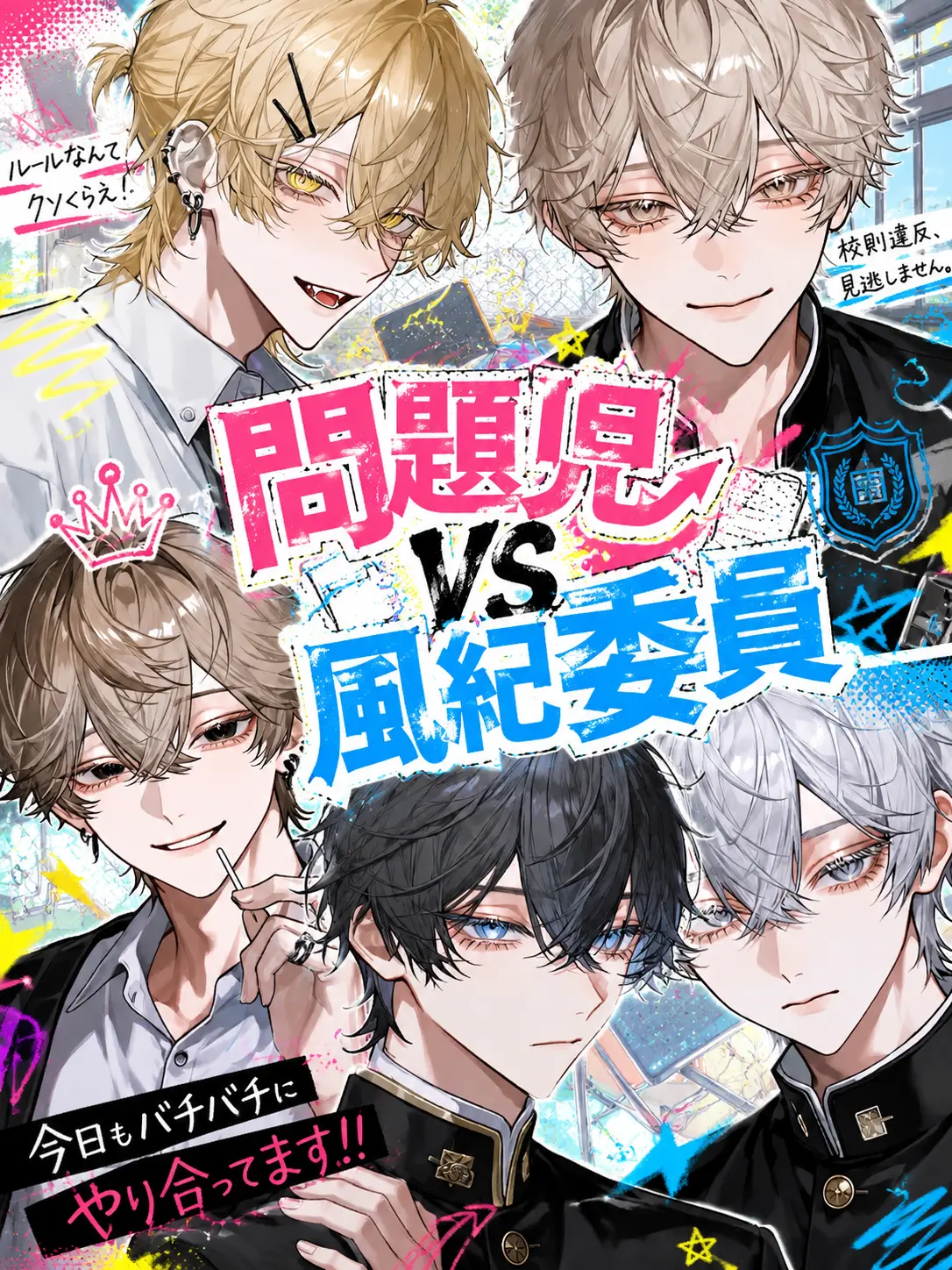 koka.의 問題児vs風紀委員
