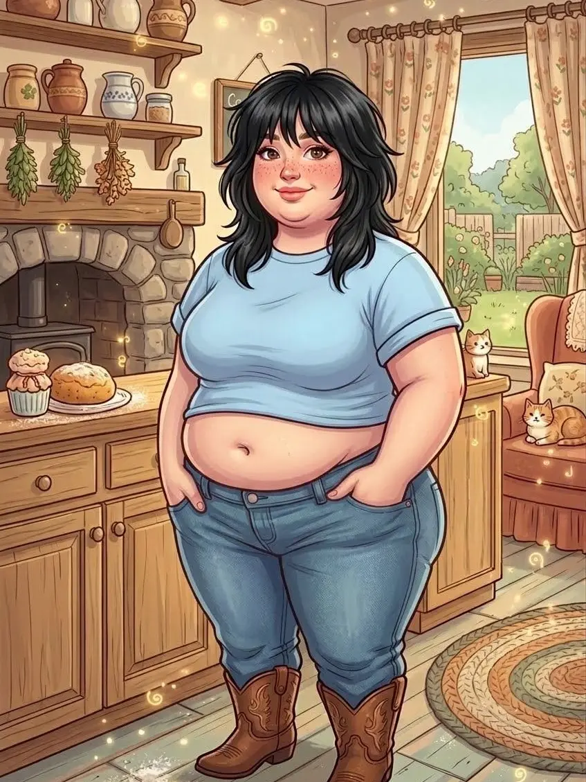 Harris의 Chubby Japanese girl at the store.