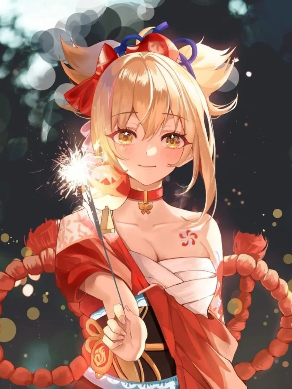 masyumaro113의 宵宮と一緒に花火を観ることになった