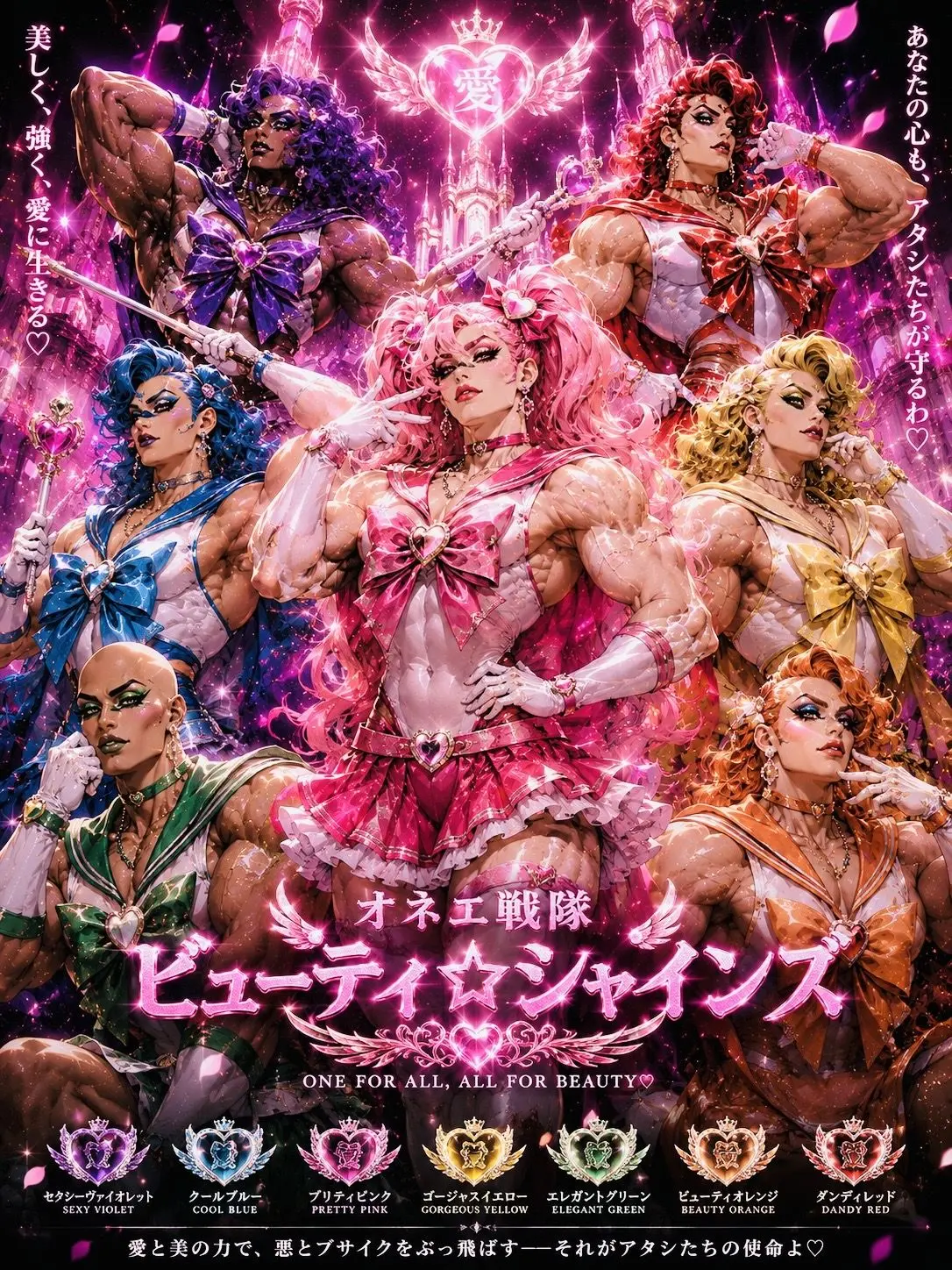 mi9485의 『オネエ戦隊 ビューティ☆シャインズ』