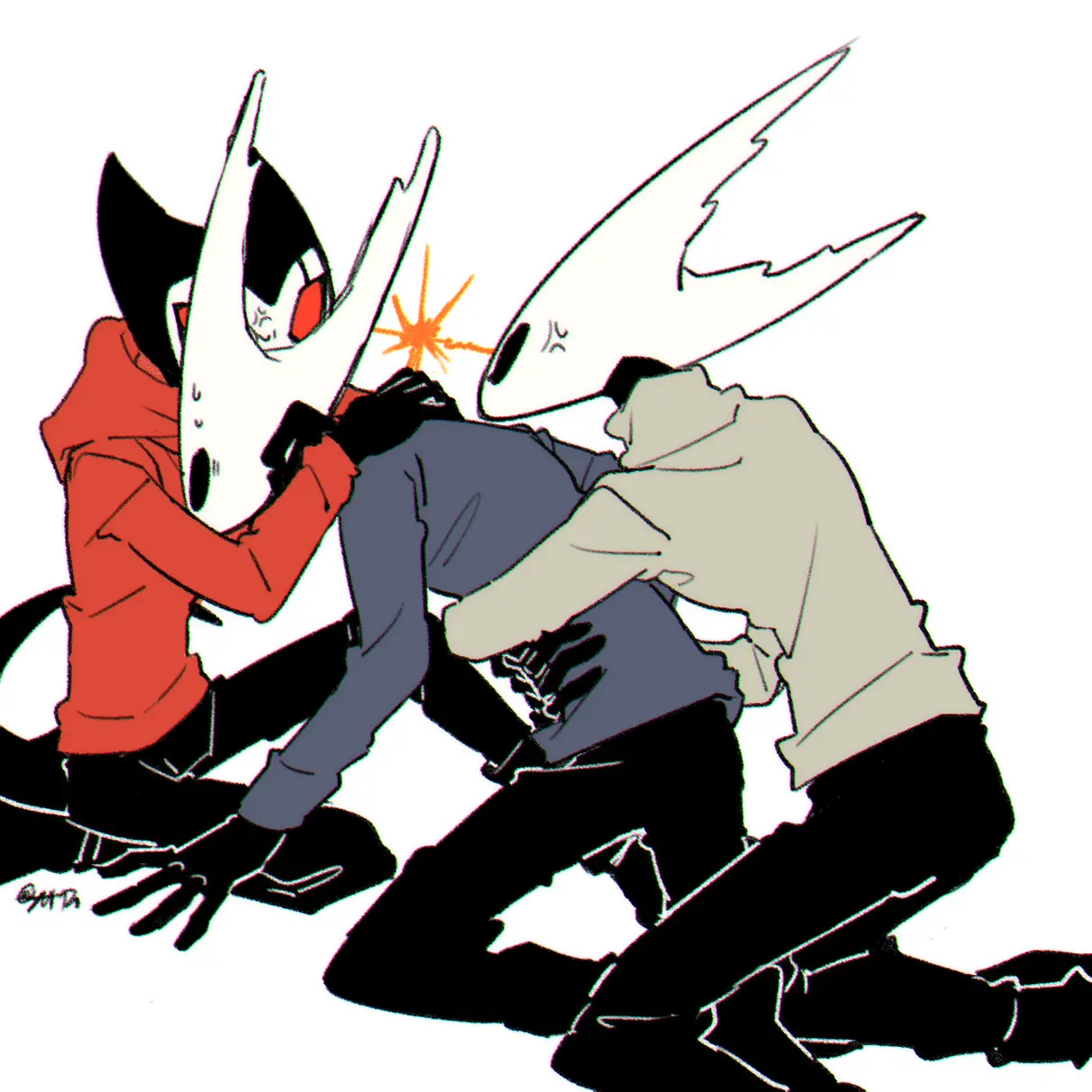 parrot_owo의 기사 가지고 싸우는 그아와 순그 씨~