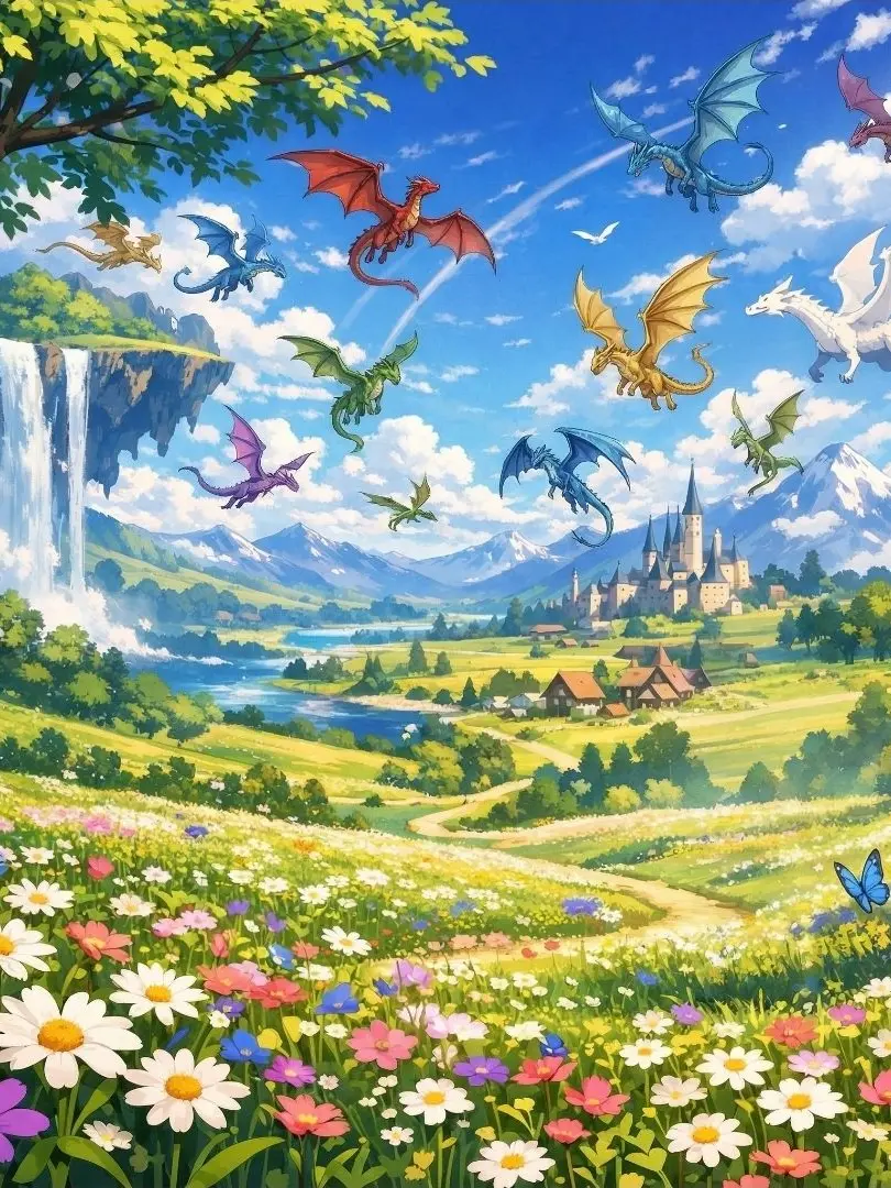 Pyxis의 아에리움 대륙의 드래곤들