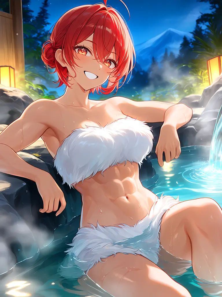 Kusamohaen의 辺境の温泉と男勝りな女の子。