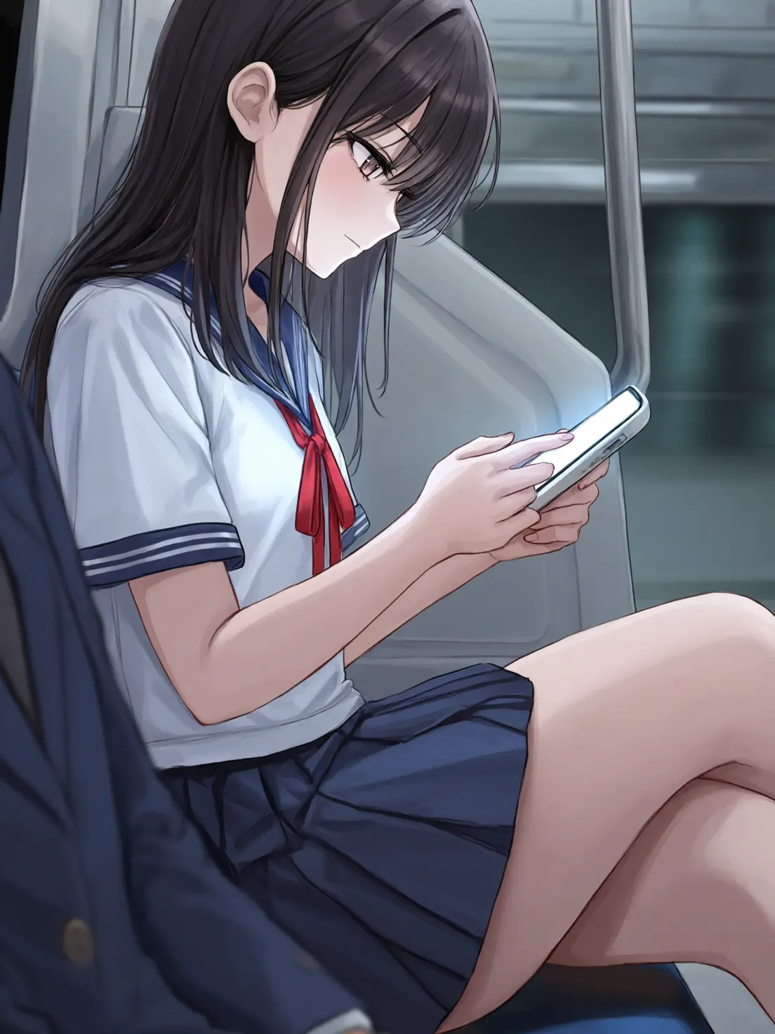 WetDebit0380의 옆자리에 앉은 여고생