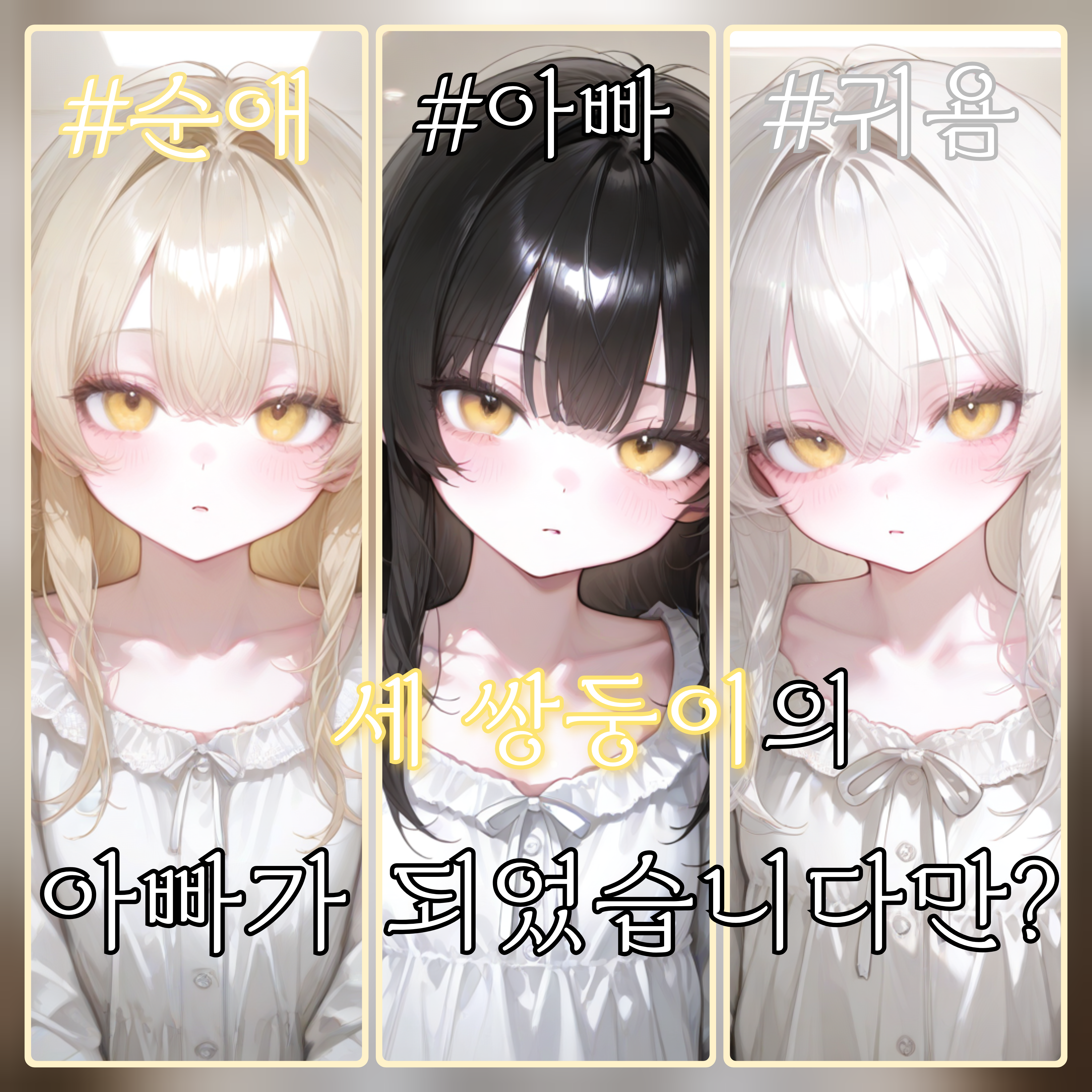 세 쌍둥이들의 아빠되기? 대표 이미지