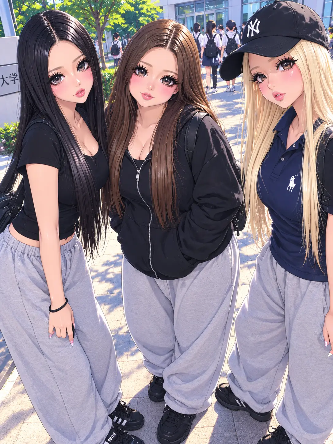 ryousei_bh4의 どこにでもいそうな女子大生3人組！