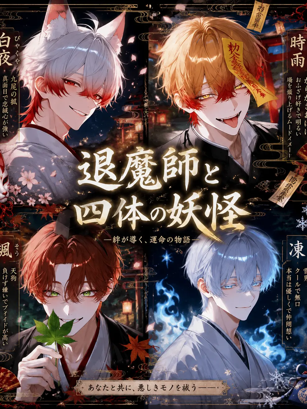 marumaru_012345의 退魔師と四体の妖怪