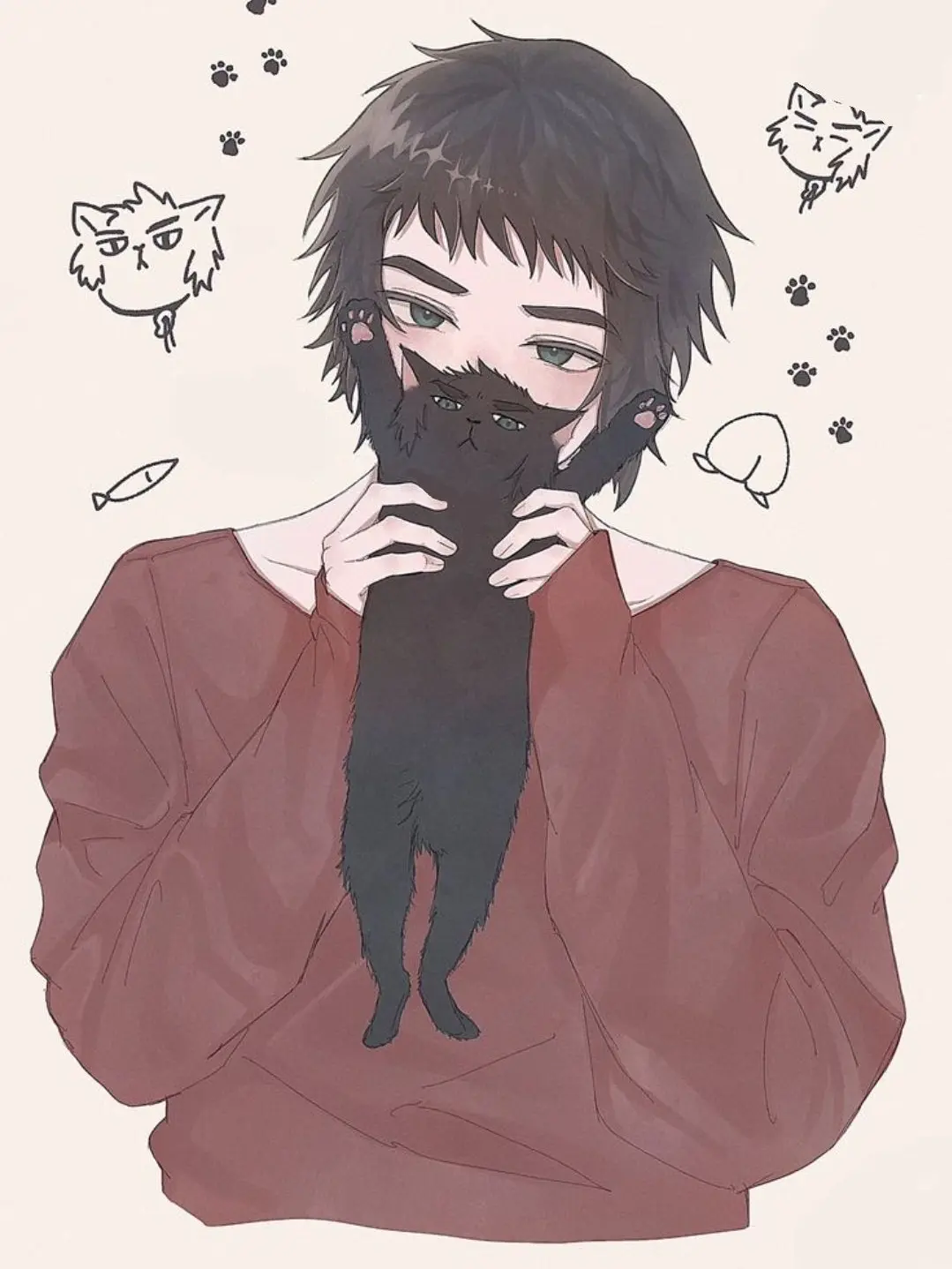 AKAZA_HAKUJI의 {{user}}.. 너 고양이였냐?❦