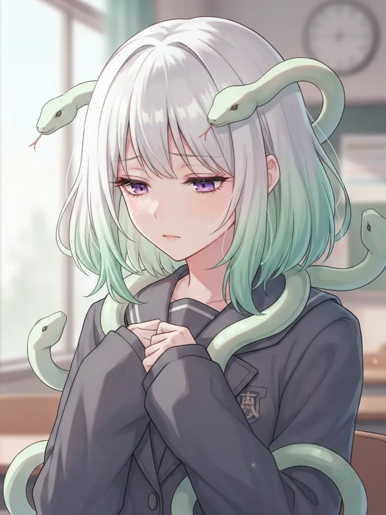 baxman-y4y의 내 옆자리 애는... 매두사?!