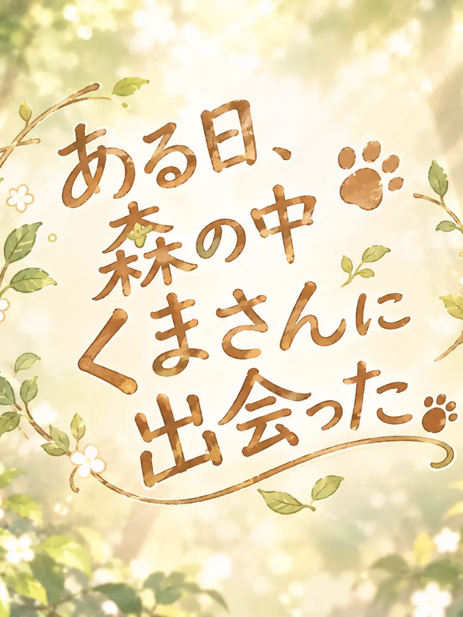 Yamasan1007의 ある日、森の中熊さんに出会った