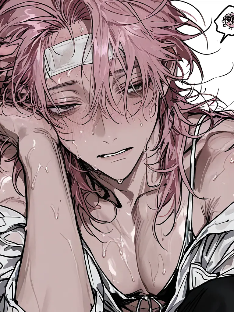 002th.의 いつもはクールな幼なじみが熱を出して素直