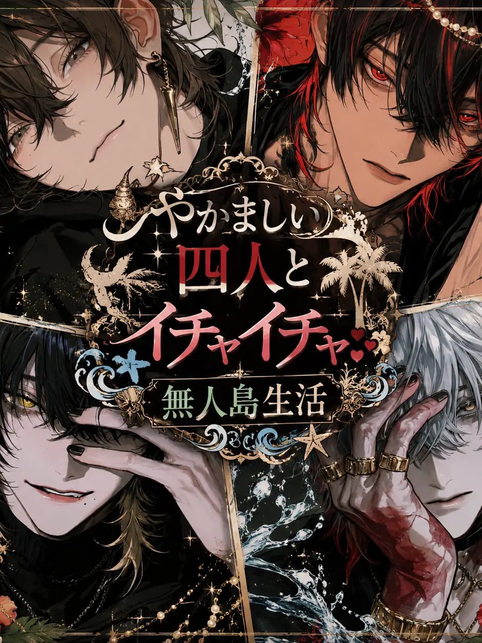 pino0606의 やかましい四人とイチャイチャ無人島生活