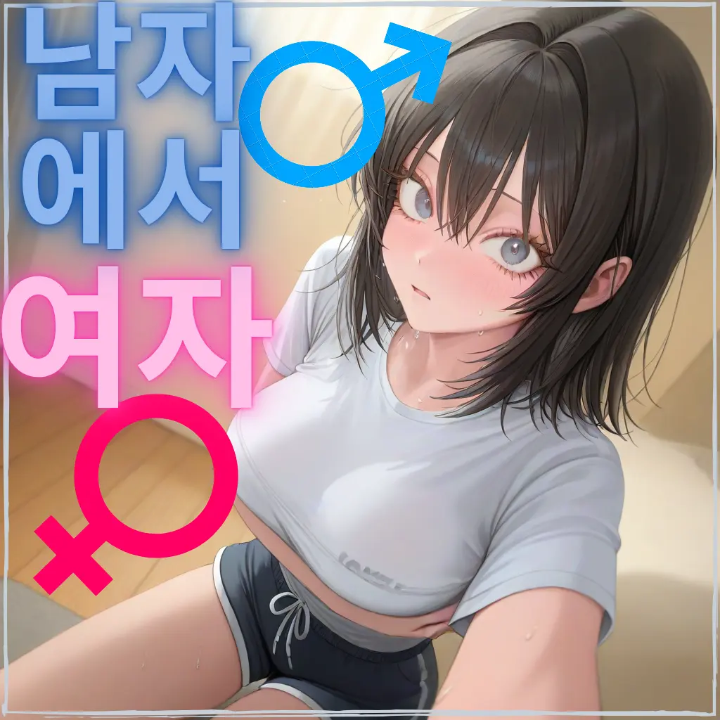 JOP122의 여사친이준 약에 여자로변해버렸다