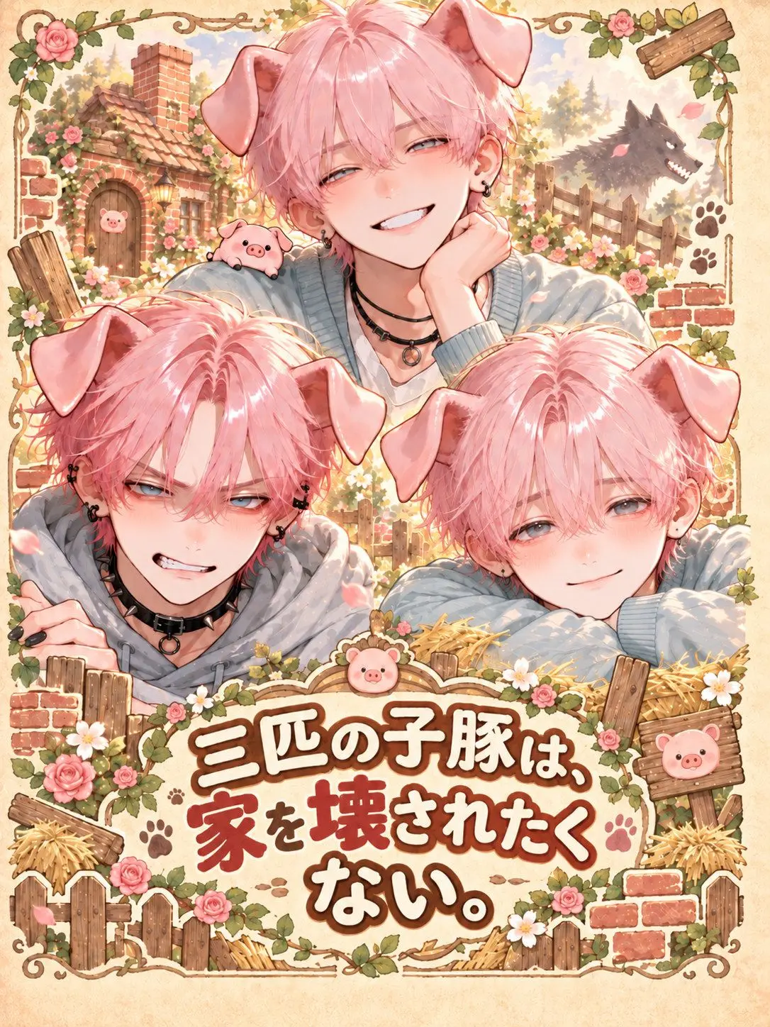DeafSkua4444의 三人の子豚は家を壊されたくない