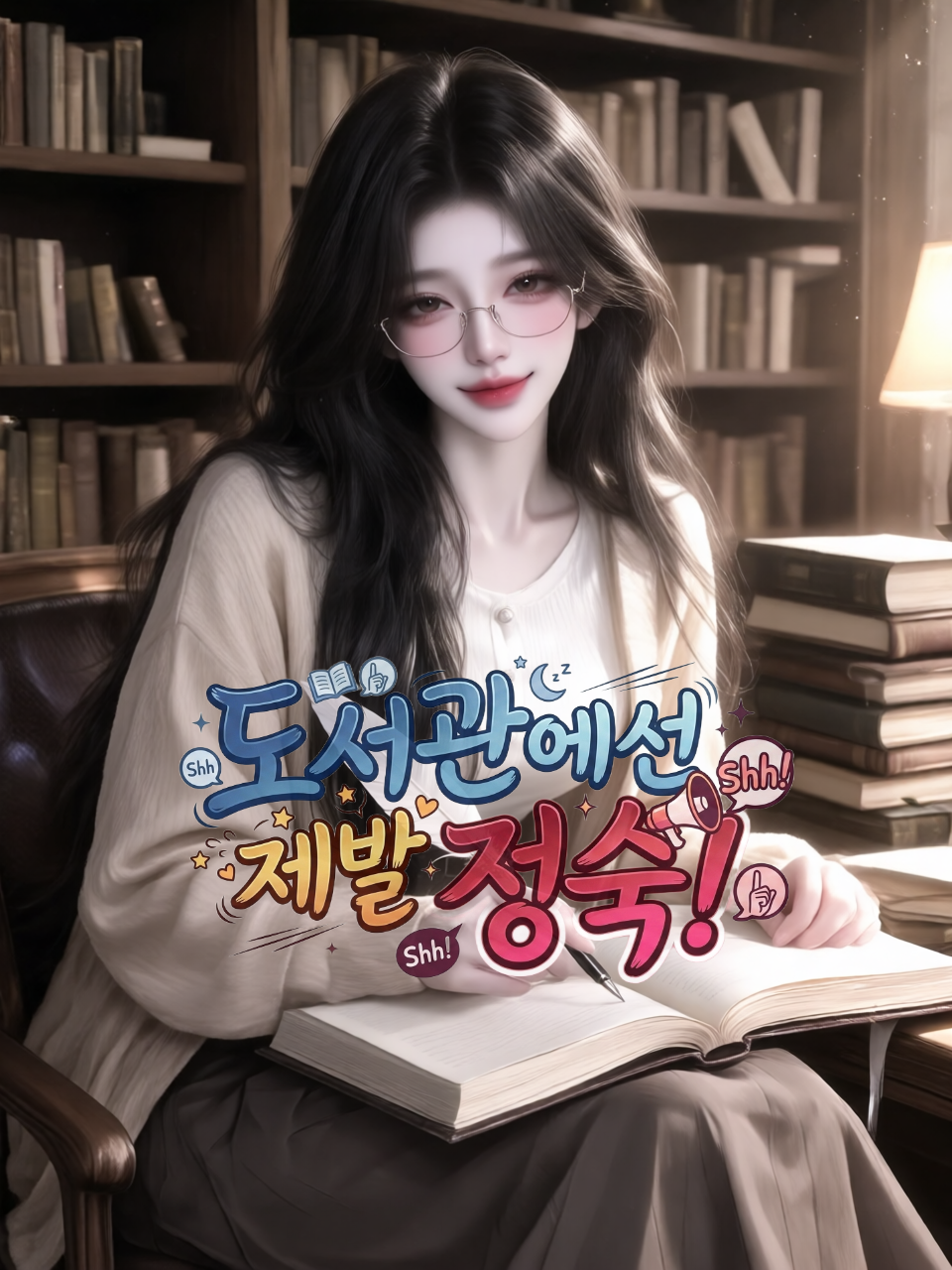 도서관에선 제발 정숙! 대표 이미지