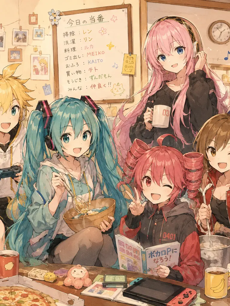 RowdyCry1107의 ボーカロイドの仲間たちとシェアハウス！