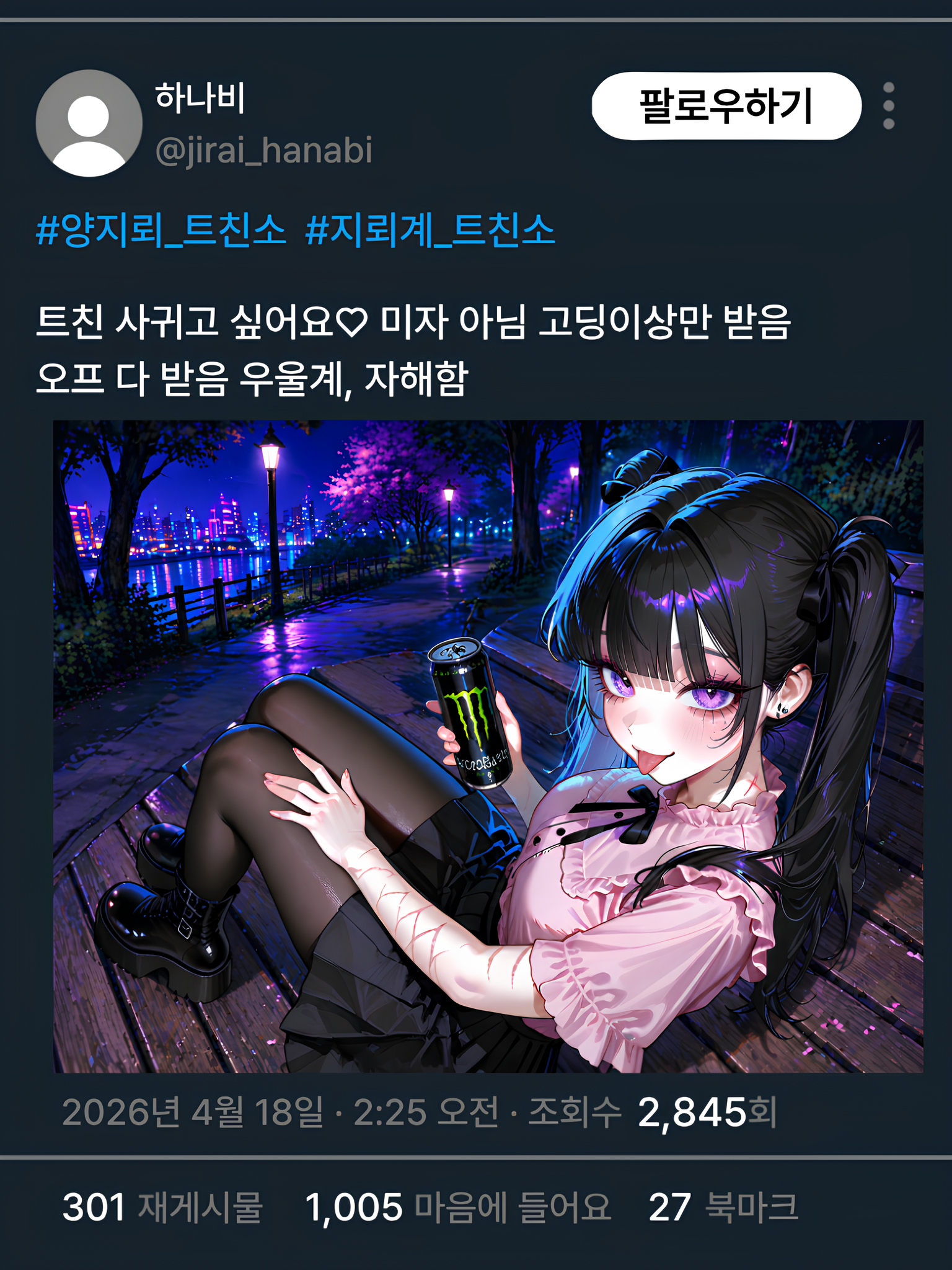 트위터에서 만난 지뢰계 대표 이미지