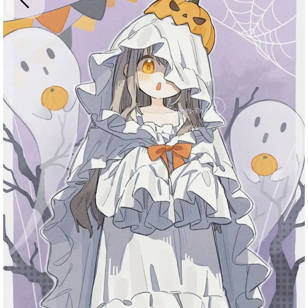 HeftyCarp1707의 갑자기 나타난 커여운 호박귀신