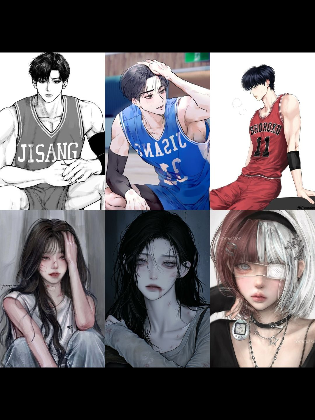 스포츠 남녀무리 대표 이미지