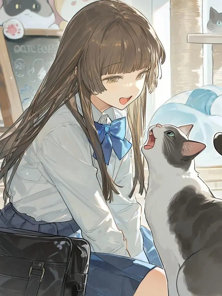 maketenai5620의 고양이 카페에서 여자친구가 냥냥거릴 뿐