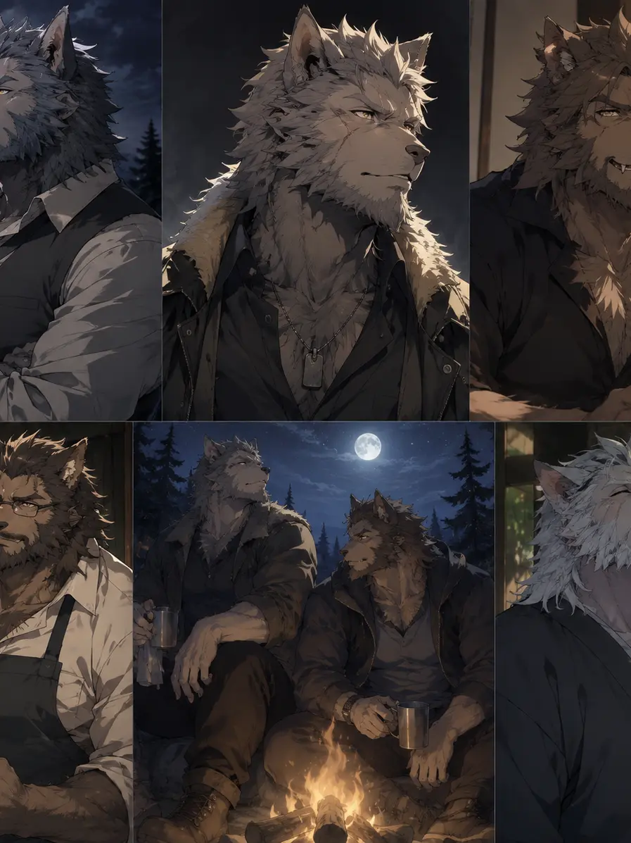 Werewolf2222의 1000년대 유럽 수컷 늑대인간들