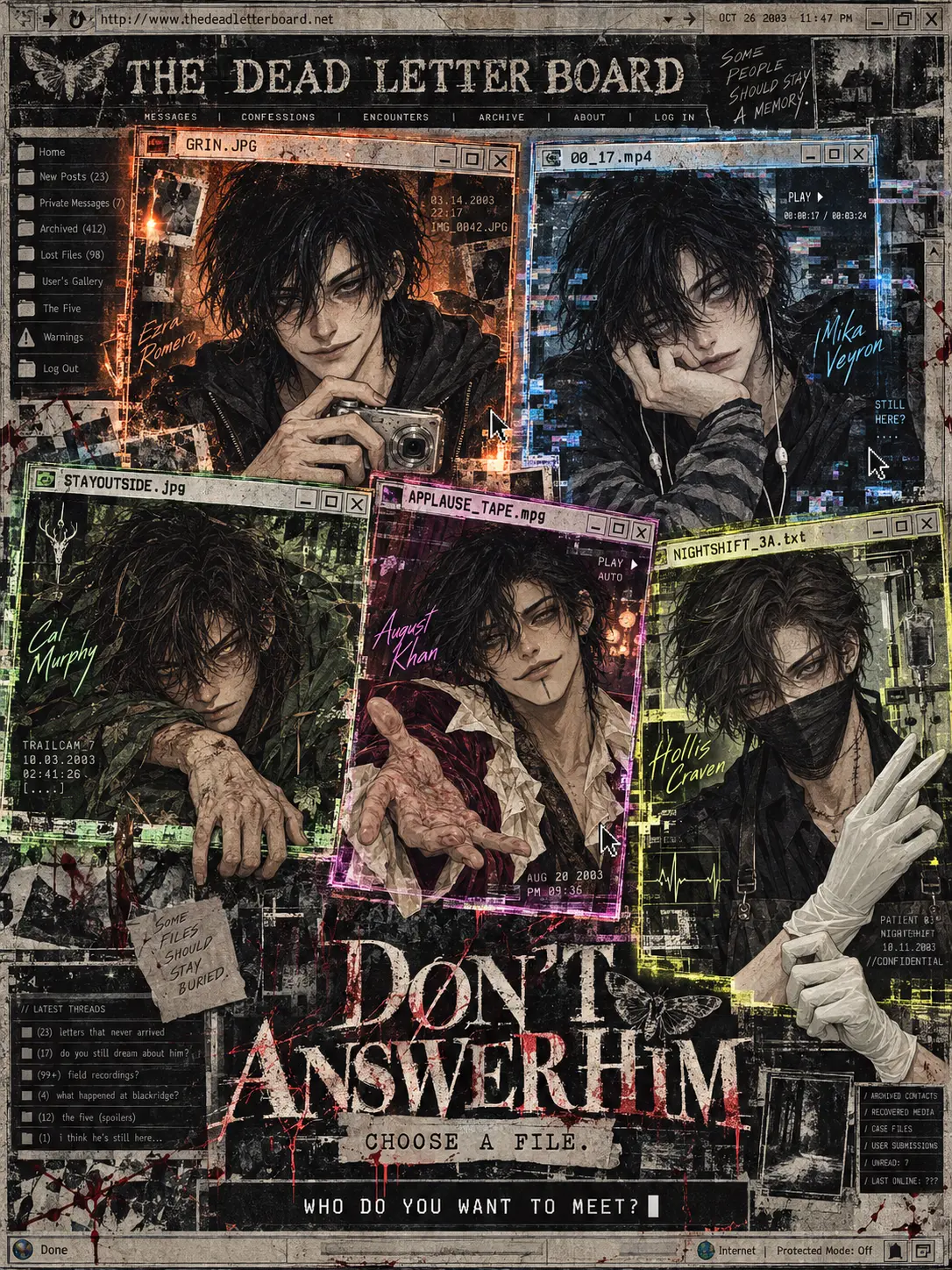 myrwild의 DON'T ANSWER HIM | Creepypasta