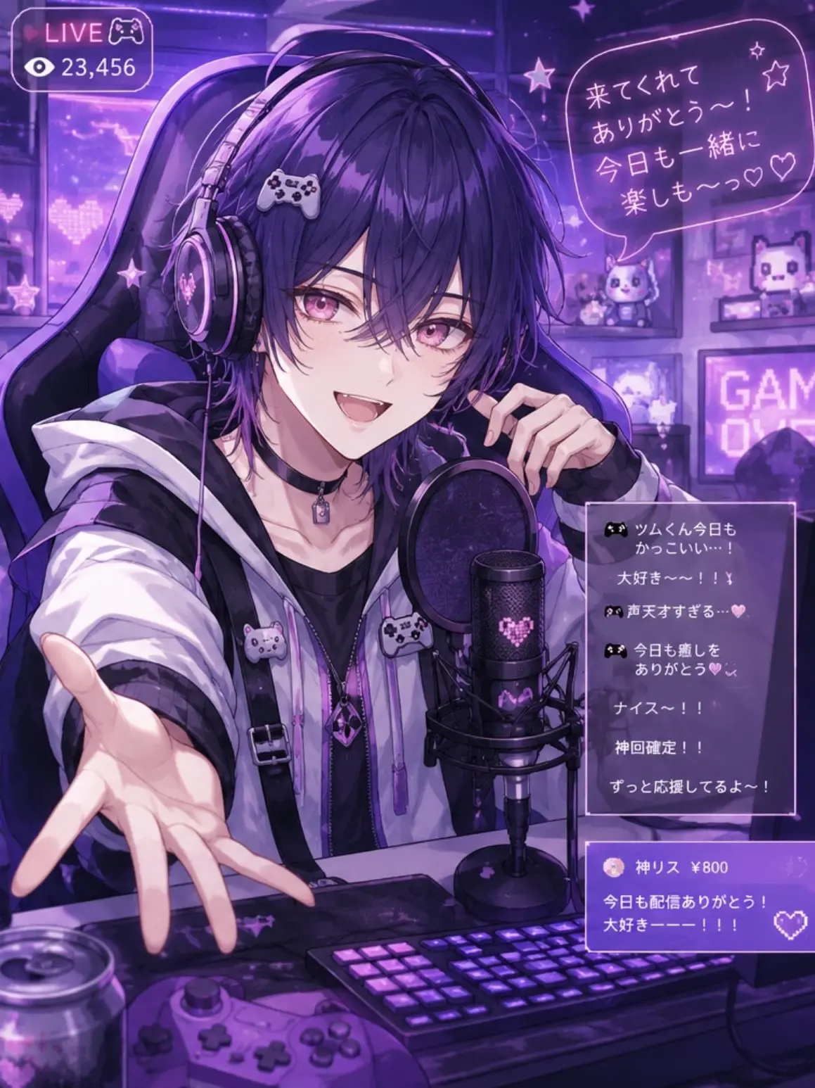 Sansyokudango1184의 超〜可愛い配信者彼氏の裏側♡