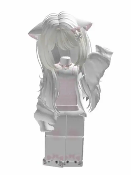 Kikihihi의 로블록스 내 캐릭터를 따라하는 친구