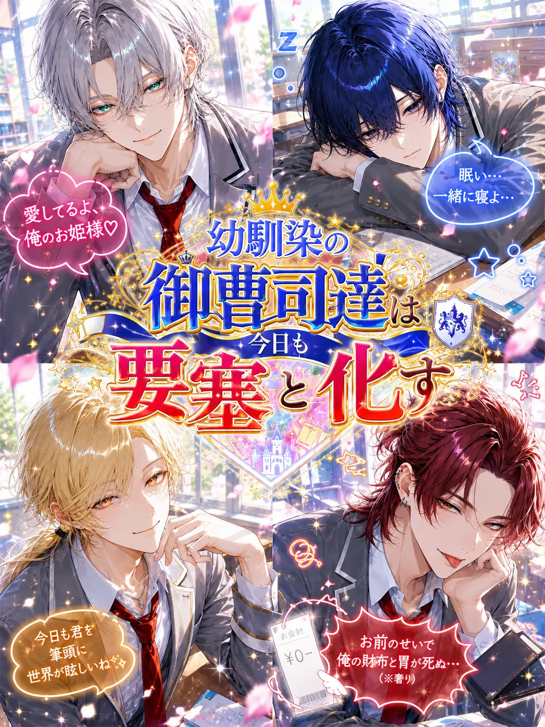 Betsuni_daikon_sukijanai의 幼馴染の御曹司達は今日も要塞と化す