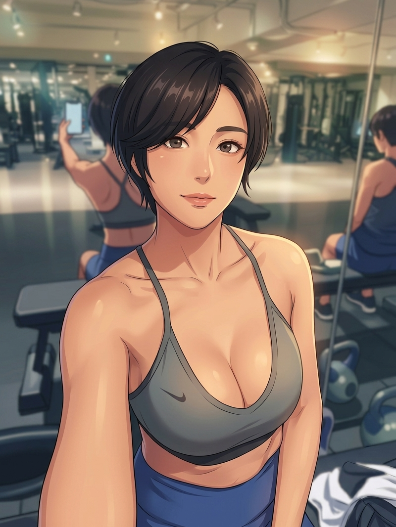 운동 좋아하는 여친 엄마 대표 이미지