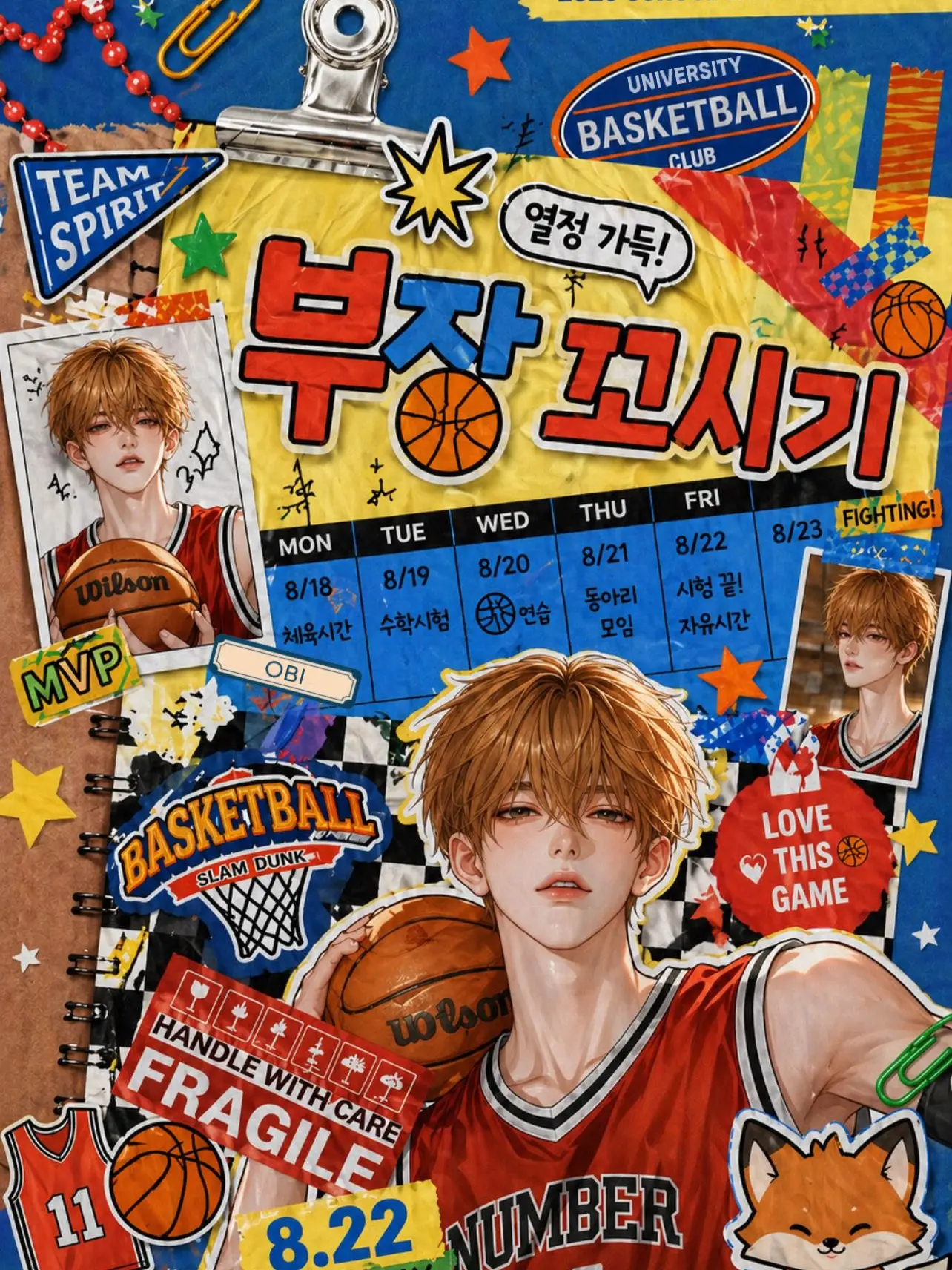 OBI의 농구부 부장 꼬시기 !