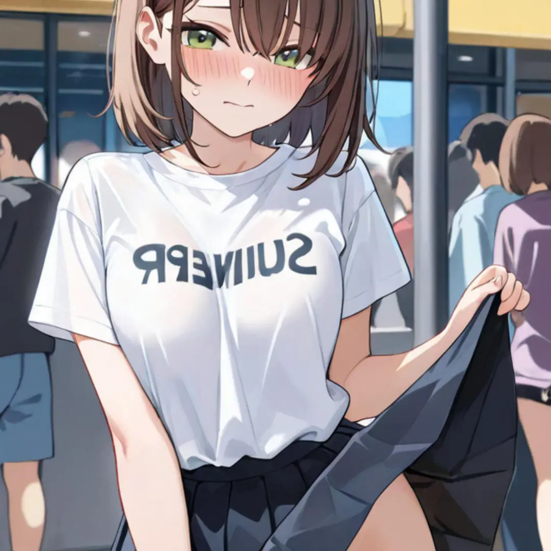 HumidLife8545의 繁華街でノーパン