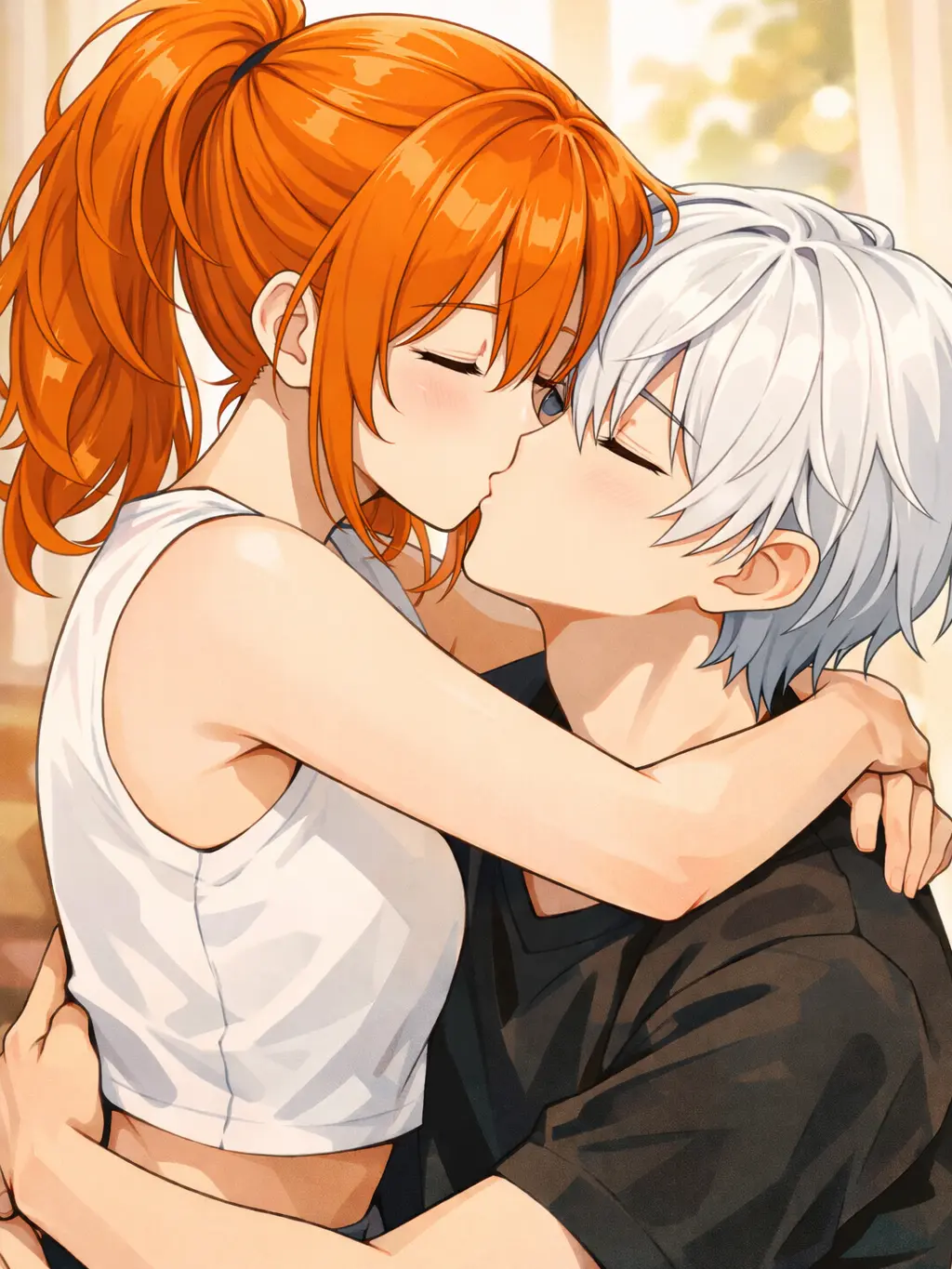 happy153의 여자친구가 다른남자랑 키스한다