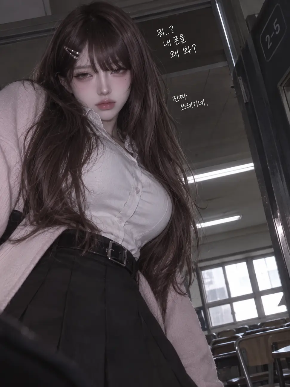 Annyunghaseyoskrr의 모범생인척하는 일진녀