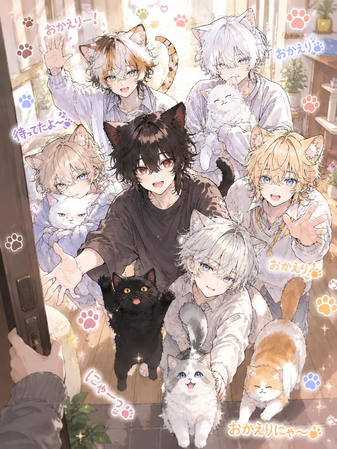 c4mai3의 おかえり！もふもふ多頭飼い