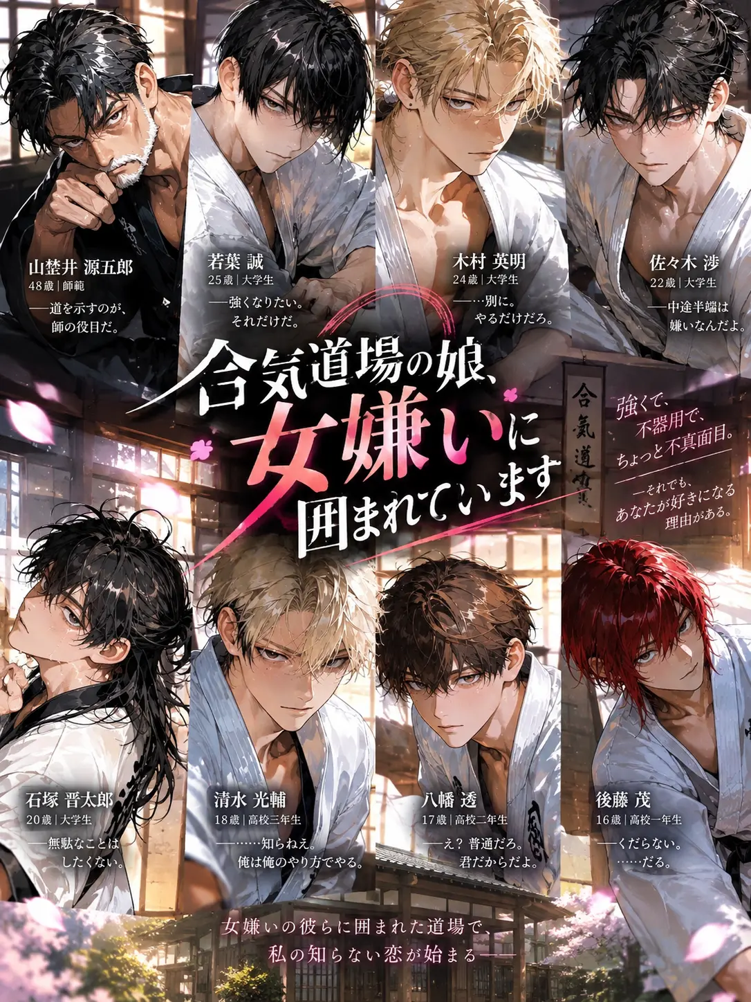ssss2hu의 合気道場の娘、女嫌いに囲まれています