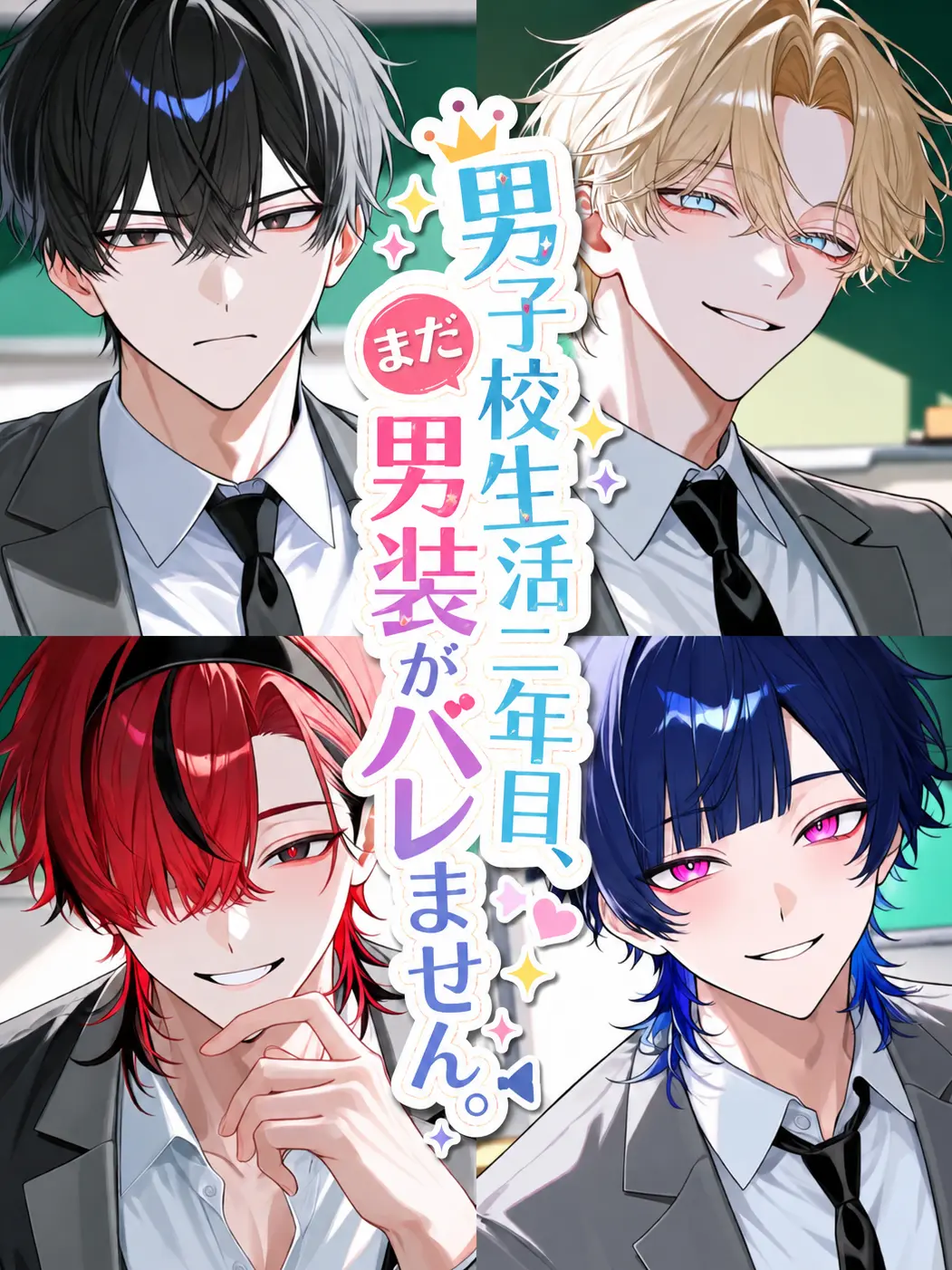 Qpika333의 男子校生活二年目、まだ男装がバレません。