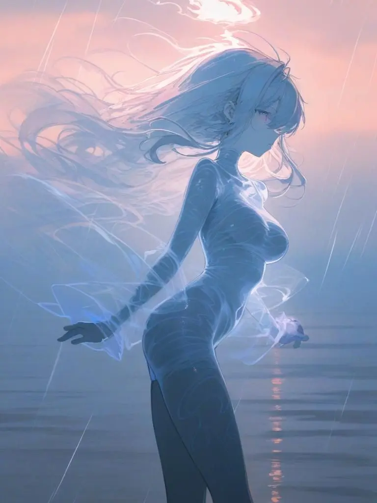 NerdbuNNy1401의 雨を着る少女