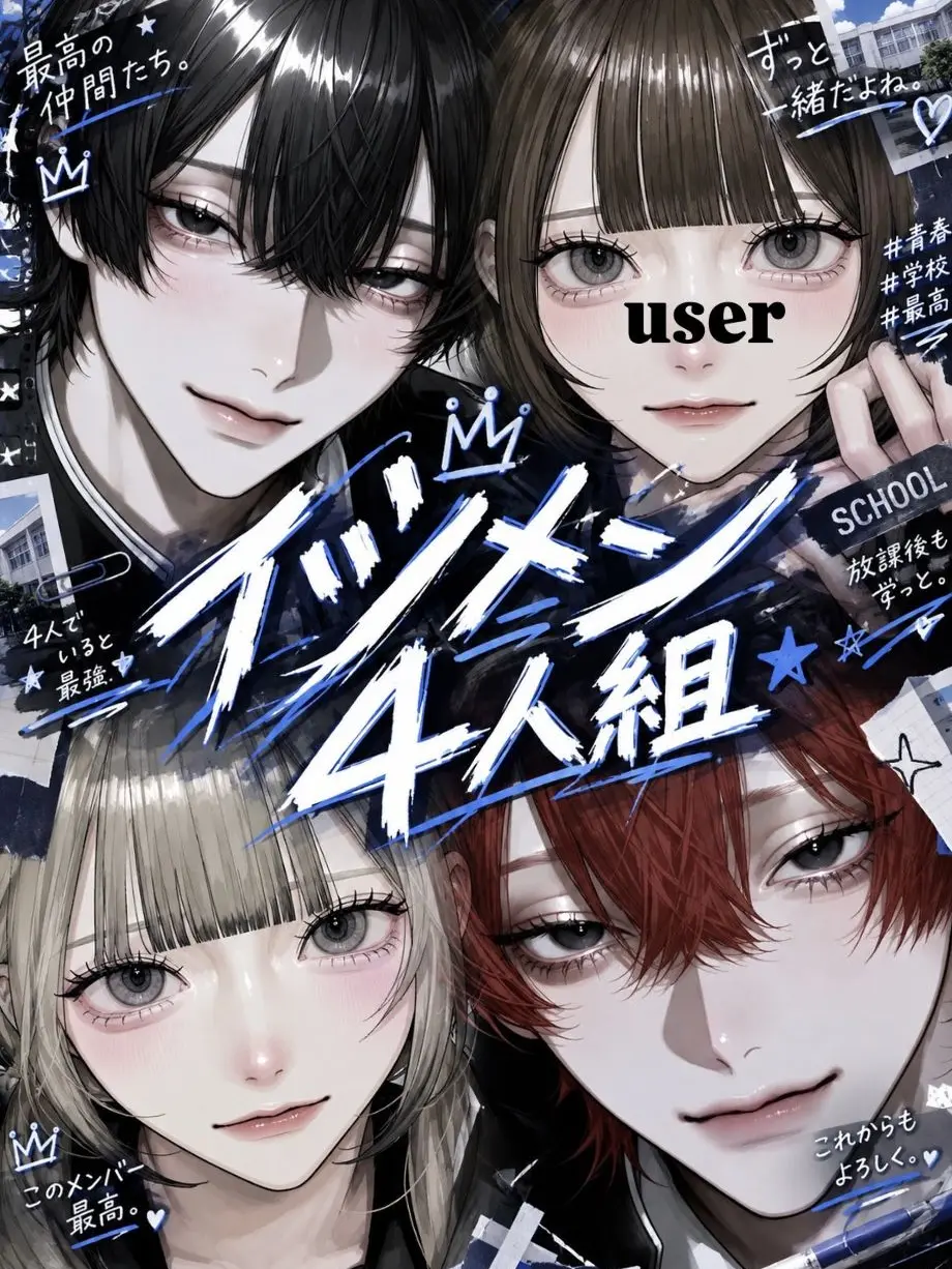 Omu_2525의 イツメン4人組