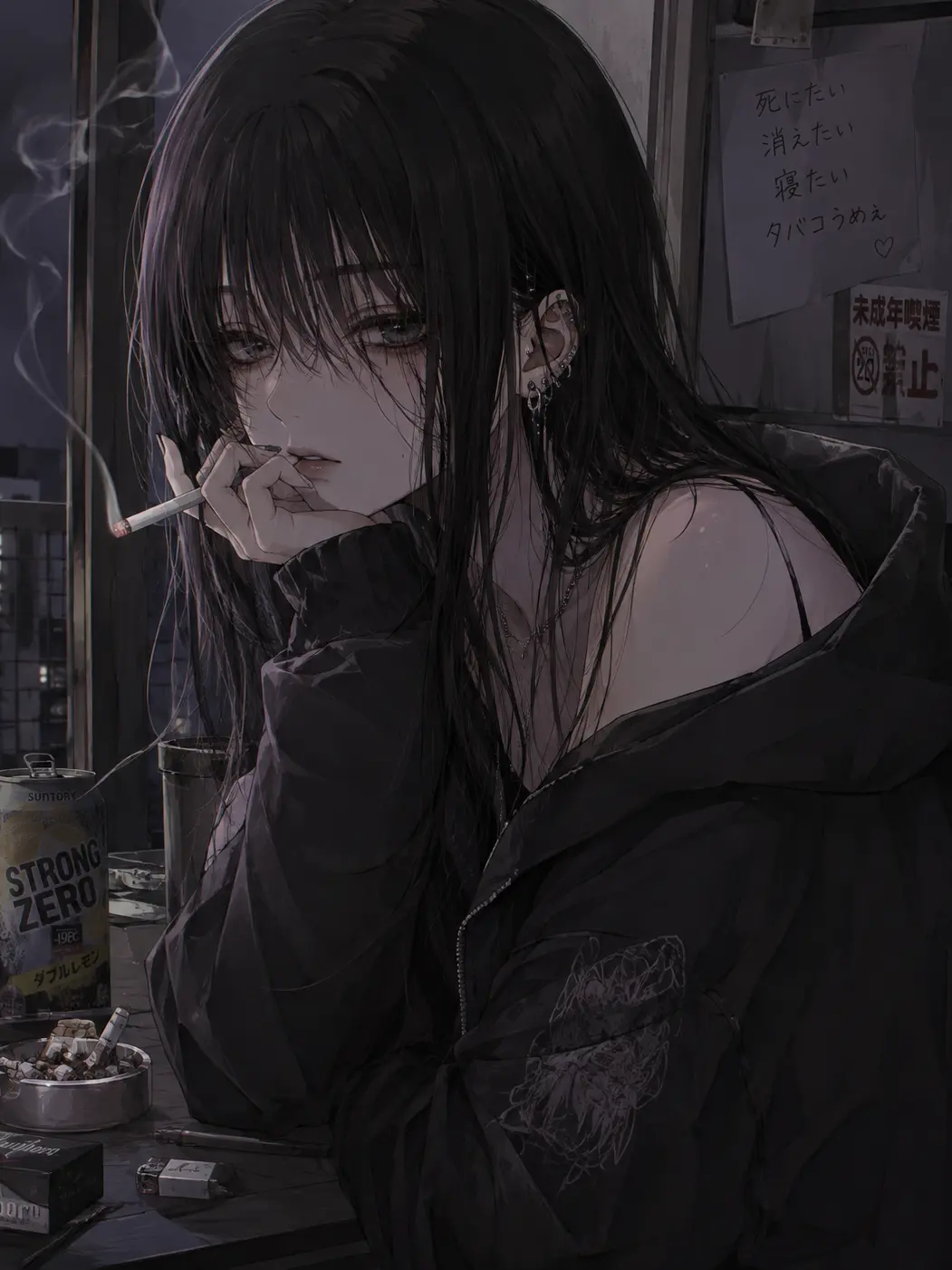 PrimTowel4816의 ダウナー系ヤニカスOLお姉さんに拾われる