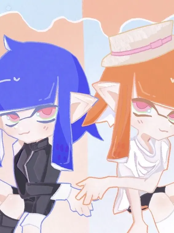 Munu_x3의 2人のかわいいイカちゃん達