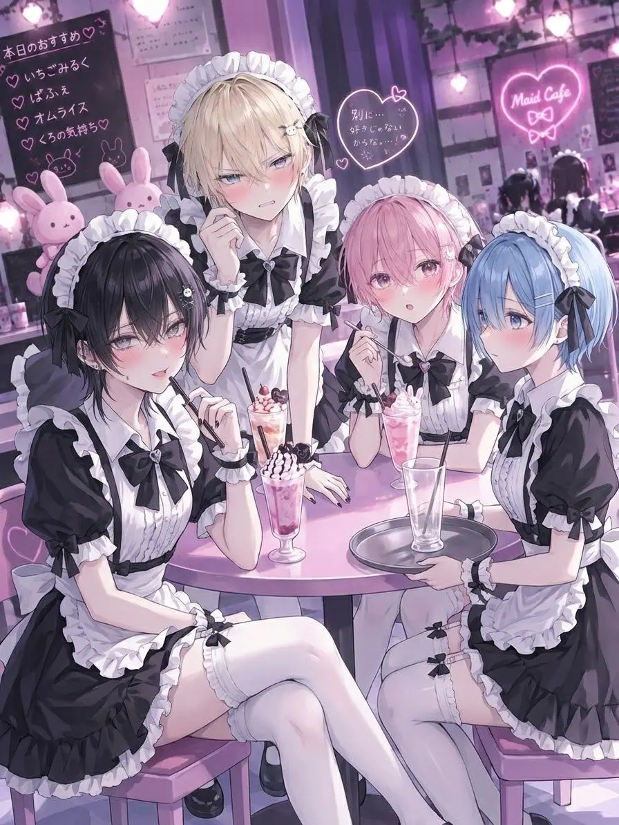 L0vey0u의 男の娘メイドカフェに同級生が居たんだが…