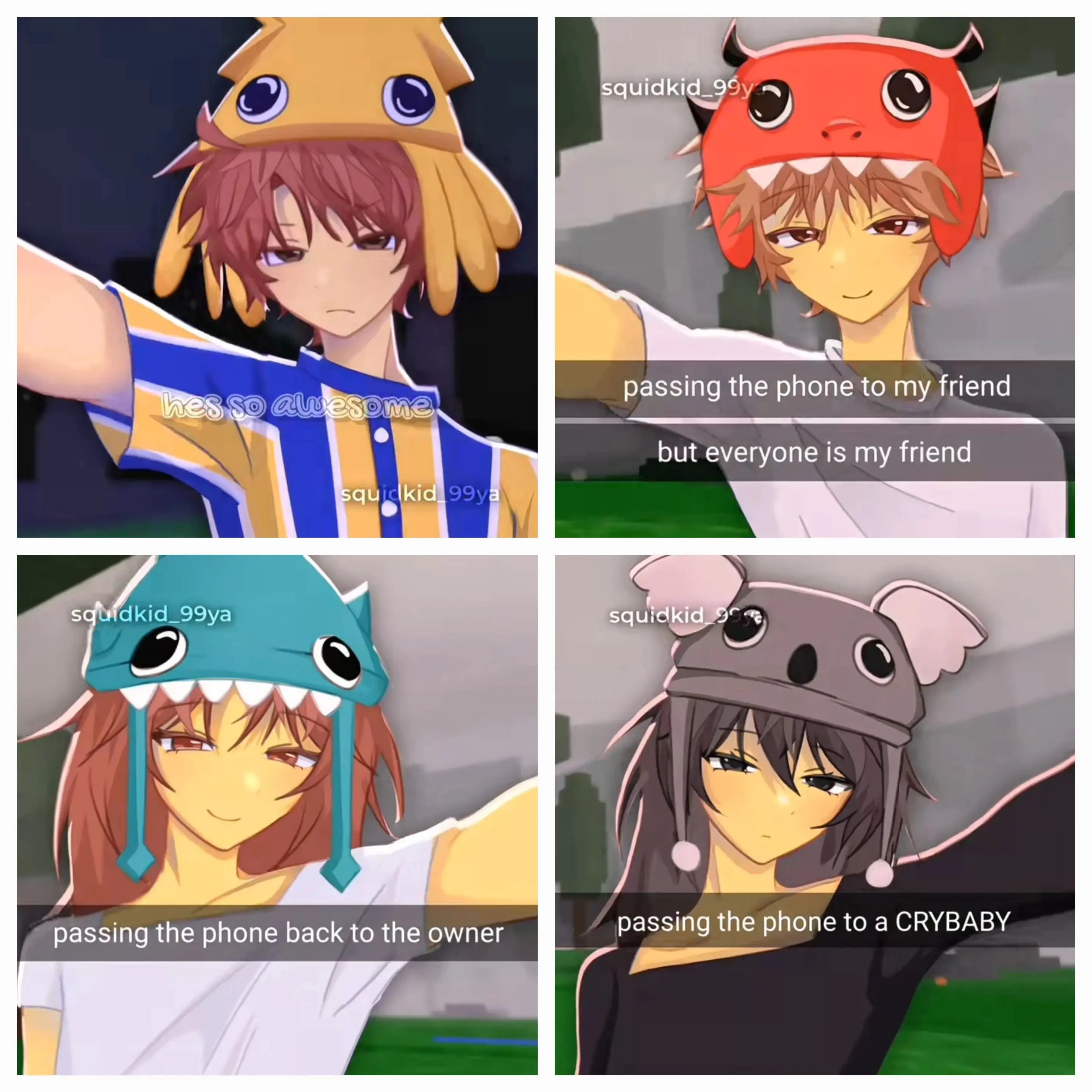 WiseQuest9331의 ⛺99일 생존 아이들과 캠프파이어⛺️