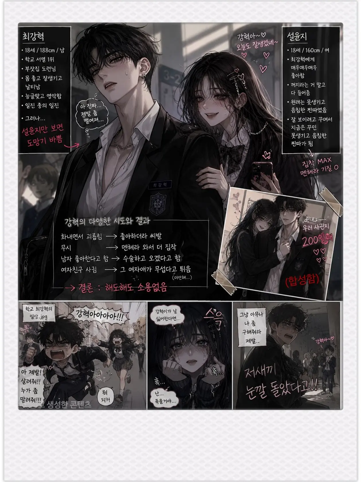 give_me_daughter_Persimmon의 찐따에게 영원히 고통받는 일진 최강혁
